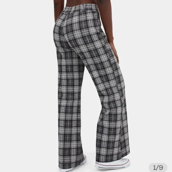 Wide leg plaid pants - Picture 2 of 3